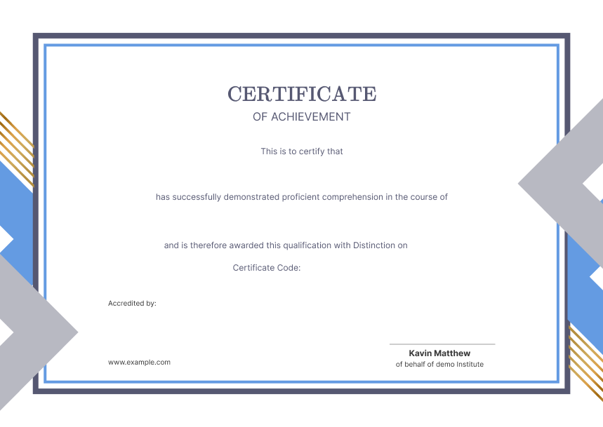 Brand certificate